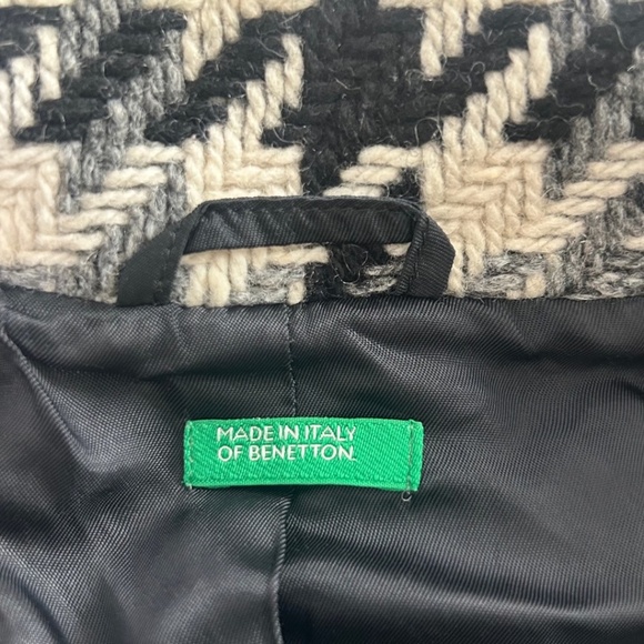 United Colors of Benetton Wool Houndstooth Jacket, size 6 - Picture 5 of 7